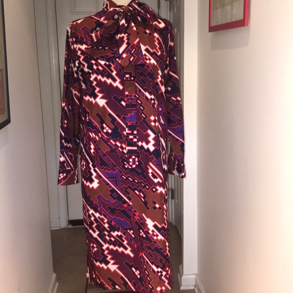 Vintage Lady Bayord Pussy Bow pattern Dress Sz12😘 - Picture 2 of 8